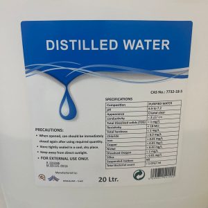 Pure distilled water for medical and laboratory use, sourced from trusted suppliers and available to buy from Gulfphysio in Dubai, Abu Dhabi, and the entire UAE. Ideal for pharmaceuticals, sterilization, and sensitive equipment cleaning.